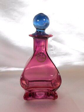 SC Line Pink Glass Perfume Bottle # 24723